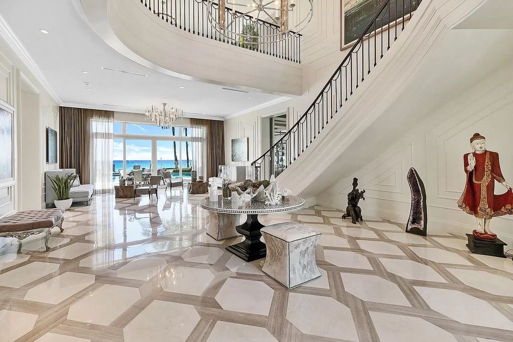 The Lake Worth Mansion is a contemporary South Florida ultra luxury waterfront real estate masterpiece boasting unparalleled resort inspired comforts now available for sale. This home located at 1400 S Ocean Blvd, Lake Worth, Florida