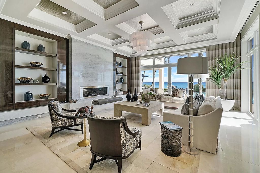 The Lake Worth Mansion is a contemporary South Florida ultra luxury waterfront real estate masterpiece boasting unparalleled resort inspired comforts now available for sale. This home located at 1400 S Ocean Blvd, Lake Worth, Florida