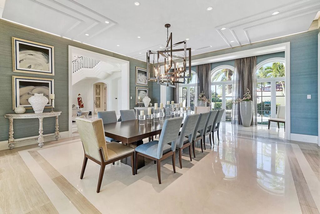 The Lake Worth Mansion is a contemporary South Florida ultra luxury waterfront real estate masterpiece boasting unparalleled resort inspired comforts now available for sale. This home located at 1400 S Ocean Blvd, Lake Worth, Florida