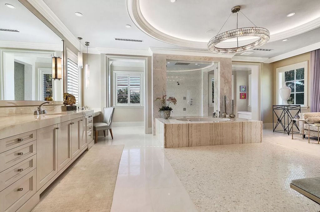 The Lake Worth Mansion is a contemporary South Florida ultra luxury waterfront real estate masterpiece boasting unparalleled resort inspired comforts now available for sale. This home located at 1400 S Ocean Blvd, Lake Worth, Florida