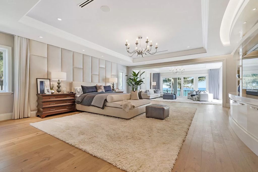 The Lake Worth Mansion is a contemporary South Florida ultra luxury waterfront real estate masterpiece boasting unparalleled resort inspired comforts now available for sale. This home located at 1400 S Ocean Blvd, Lake Worth, Florida