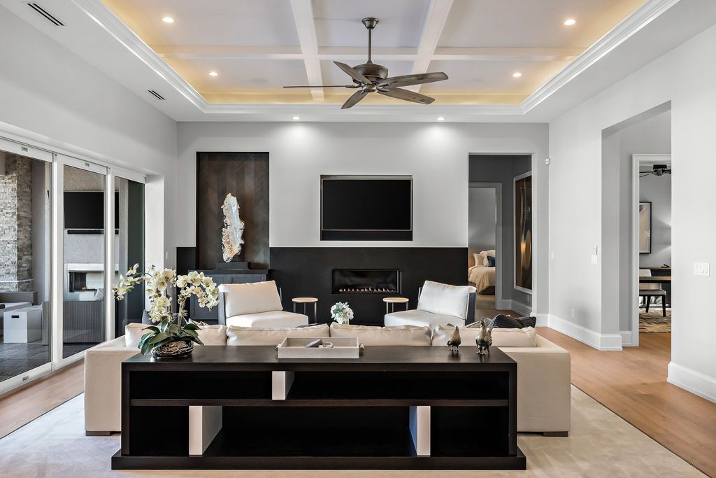 The Home in Naples is a sleek estate with a spacious interior and exquisite finishes on every surface now available for sale. This home located at 1275 Wahoo Ct, Naples, Florida
