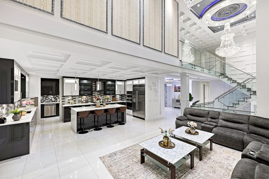 The House in Surrey has 3 storey with the massive media room and bar room add some extra space for entertaining your guests, now available for sale