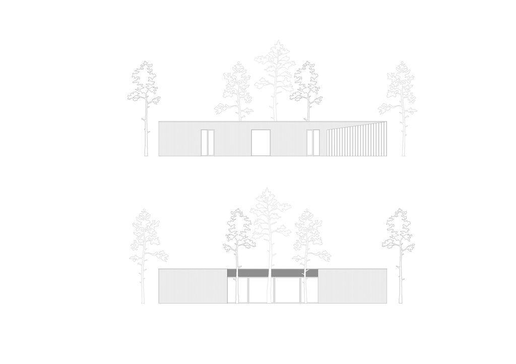 U shaped House Estonian wraps around a private garden by Kuu Arhitektid 1