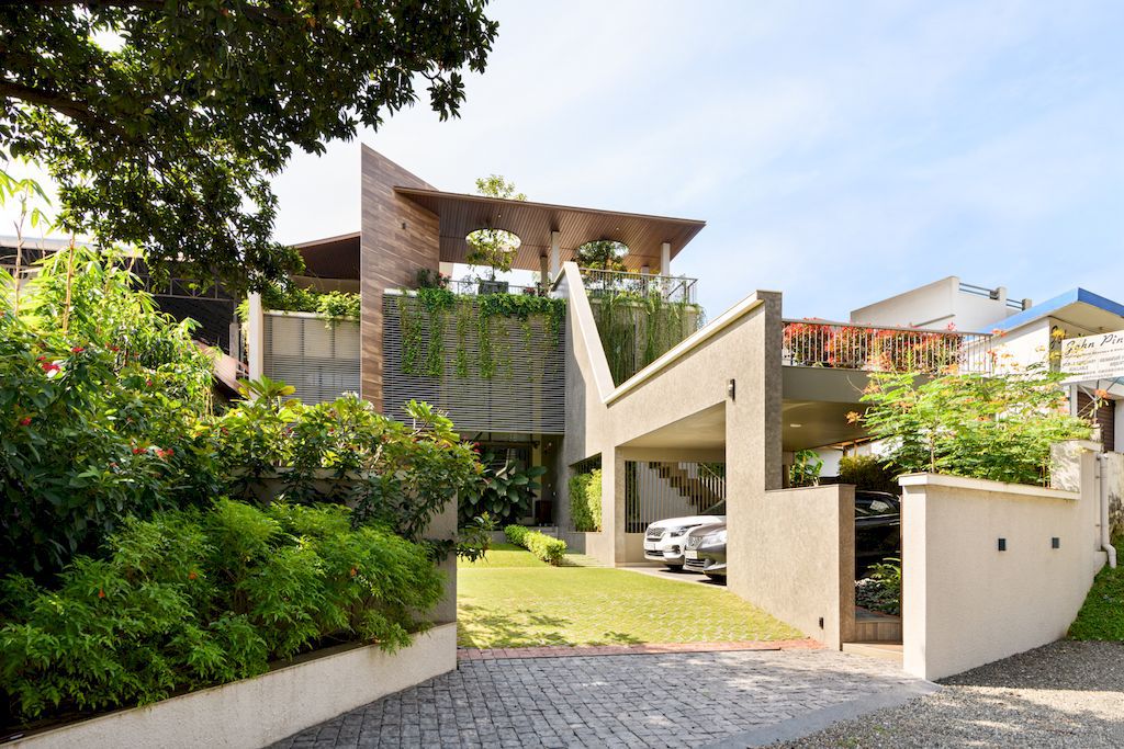 Anvar Residence with Beautiful Landscape in India by Silpi Architects 12