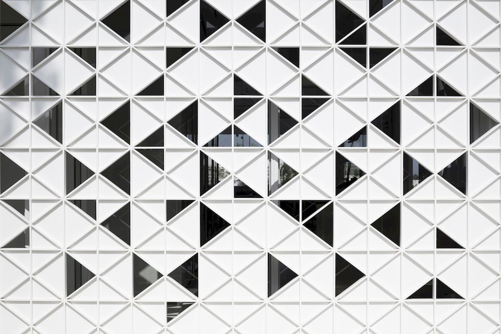 D3 House with Triangular Openings of Aluminium Facade by Pitsou Kedem 4