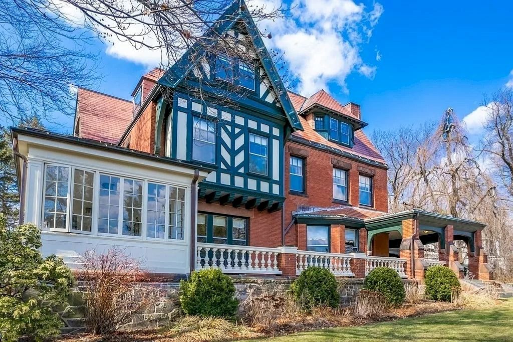 The Home in Massachusetts is a luxurious home having elegant rooms with carved-oak staircase, cherry-paneled and oak-paneled walls now available for sale. This home located at 16 Fairmont Ave, Newton, Massachusetts; offering 07 bedrooms and 07 bathrooms with 8,542 square feet of living spaces.