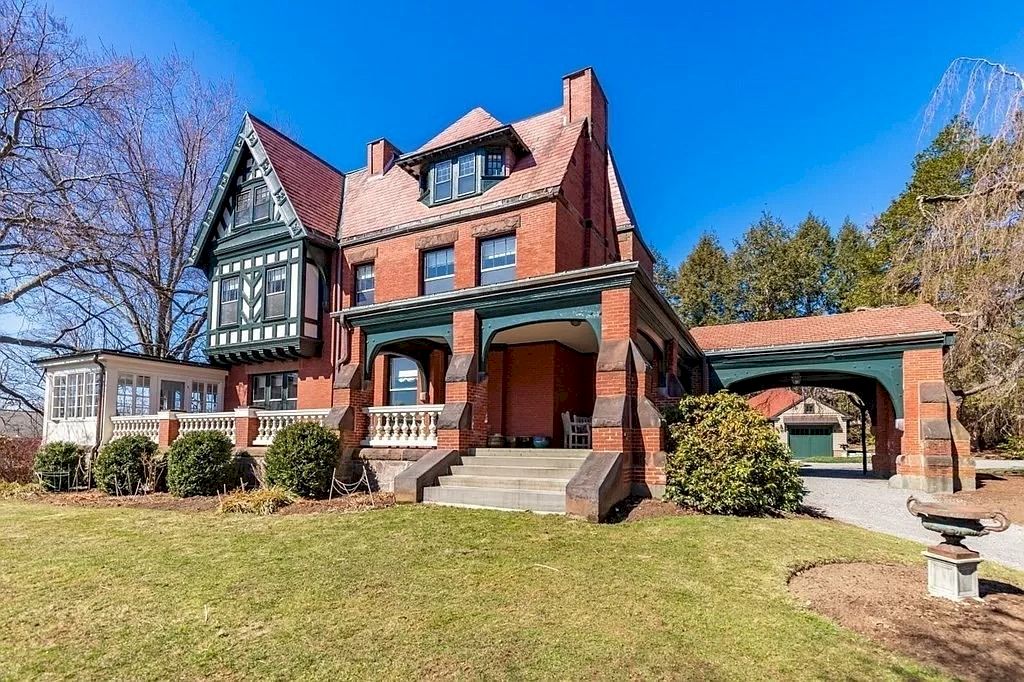 The Home in Massachusetts is a luxurious home having elegant rooms with carved-oak staircase, cherry-paneled and oak-paneled walls now available for sale. This home located at 16 Fairmont Ave, Newton, Massachusetts; offering 07 bedrooms and 07 bathrooms with 8,542 square feet of living spaces.