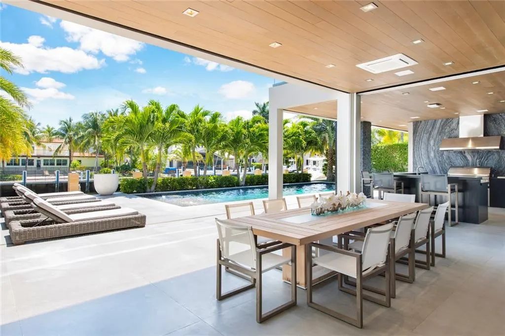 The Home in Fort Lauderdale is a gated waterfront mansion in the prestigious Las Olas Isles with the finest finishes now available for sale. This home located at 650 Royal Plaza Dr, Fort Lauderdale, Florida
