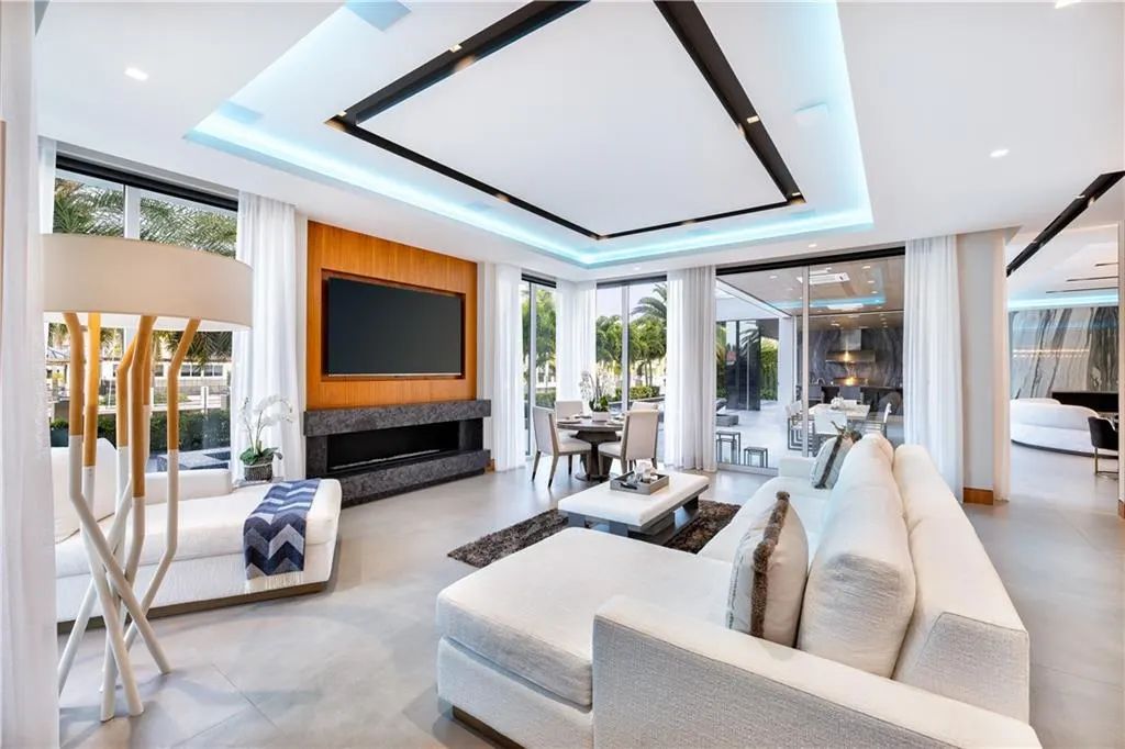The Home in Fort Lauderdale is a gated waterfront mansion in the prestigious Las Olas Isles with the finest finishes now available for sale. This home located at 650 Royal Plaza Dr, Fort Lauderdale, Florida