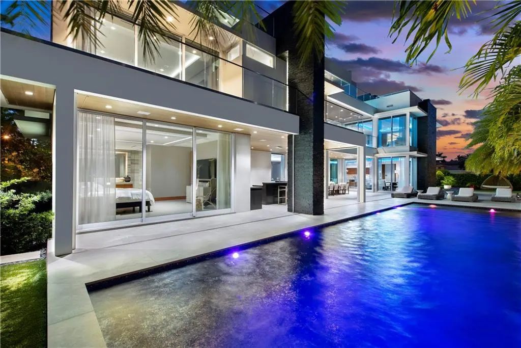 The Home in Fort Lauderdale is a gated waterfront mansion in the prestigious Las Olas Isles with the finest finishes now available for sale. This home located at 650 Royal Plaza Dr, Fort Lauderdale, Florida