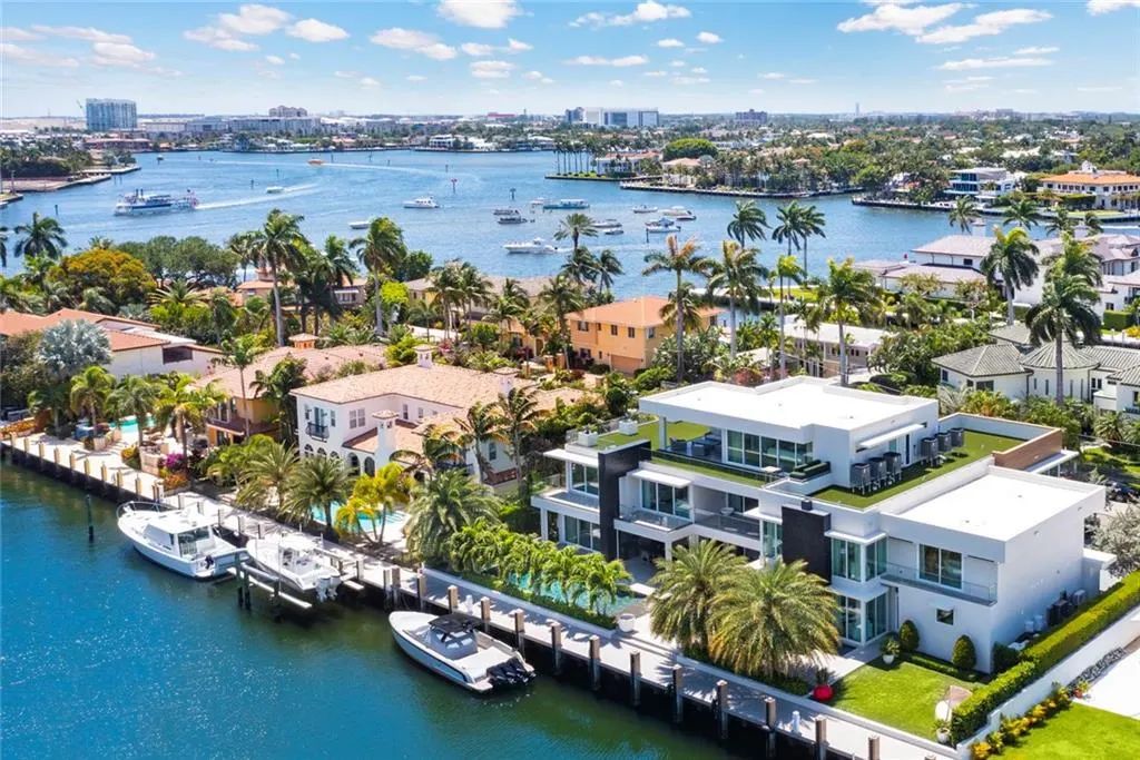 The Home in Fort Lauderdale is a gated waterfront mansion in the prestigious Las Olas Isles with the finest finishes now available for sale. This home located at 650 Royal Plaza Dr, Fort Lauderdale, Florida
