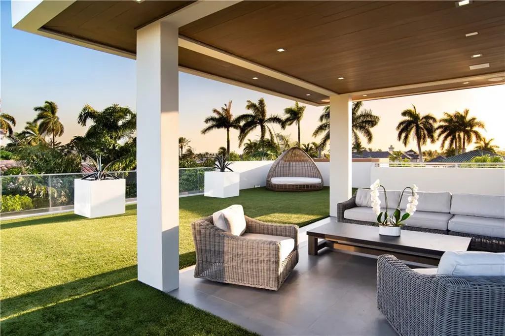 The Home in Fort Lauderdale is a gated waterfront mansion in the prestigious Las Olas Isles with the finest finishes now available for sale. This home located at 650 Royal Plaza Dr, Fort Lauderdale, Florida