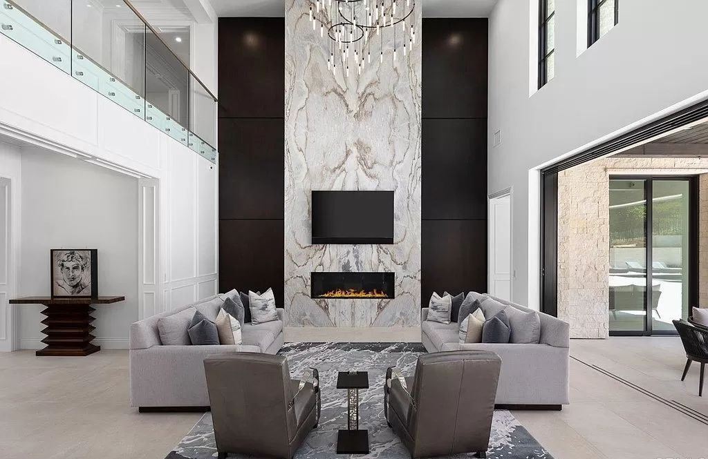 The Home in Rancho Santa Fe is a newly built estate with exquisite bespoke designer finishes and spectacular outdoor spaces now available for sale. This home located at 6395 Clubhouse Dr, Rancho Santa Fe, California