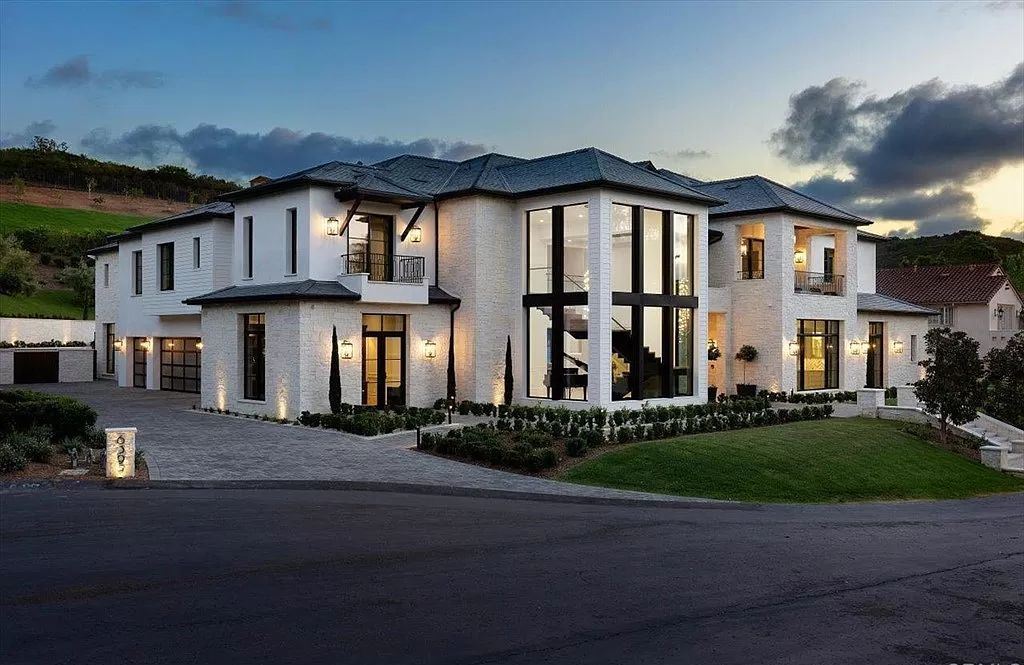 The Home in Rancho Santa Fe is a newly built estate with exquisite bespoke designer finishes and spectacular outdoor spaces now available for sale. This home located at 6395 Clubhouse Dr, Rancho Santa Fe, California