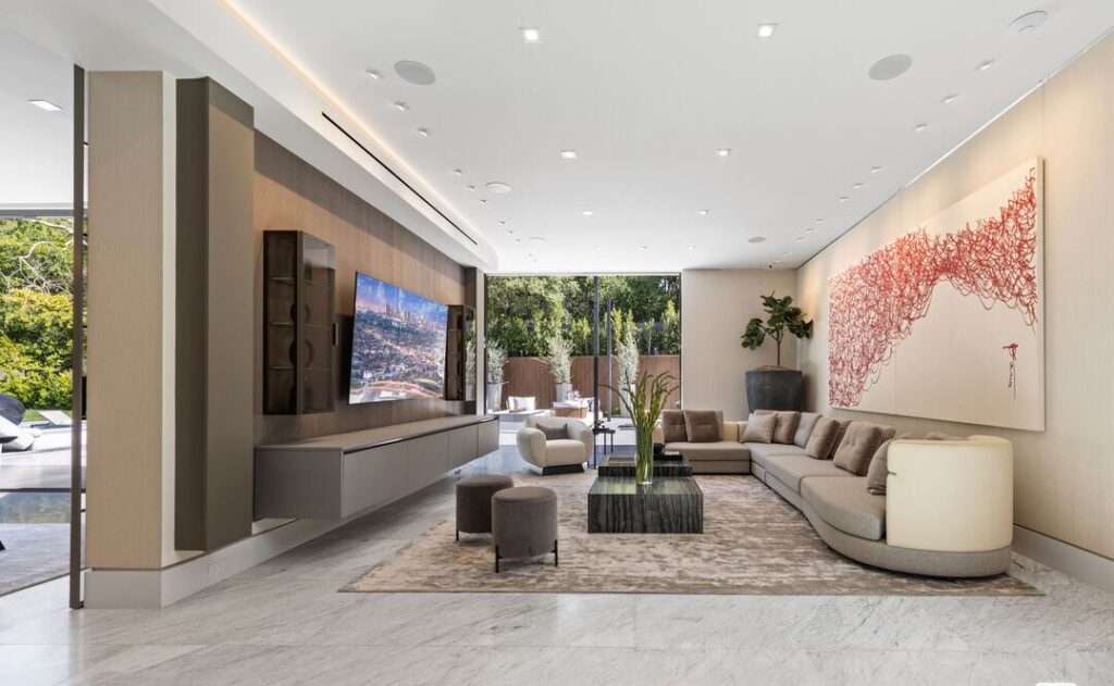 The Home in Los Angeles is an architectural triumph situated in a prestigious lower Bel Air location was built using the finest materials and utmost attention to detail now available for sale. This home located at 120 N Glenroy Ave, Los Angeles, California