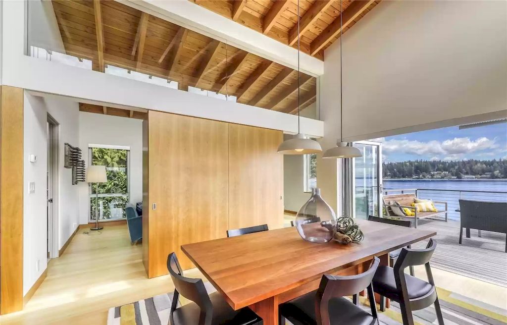 The Estate in Washington is a luxurious home newly refinished with bamboo floors and a combination of metal and green roofs now available for sale. This home located at 4000 Point White Drive NE, Bainbridge Island, Washington; offering 02 bedrooms and 03 bathrooms with 3,396 square feet of living spaces.