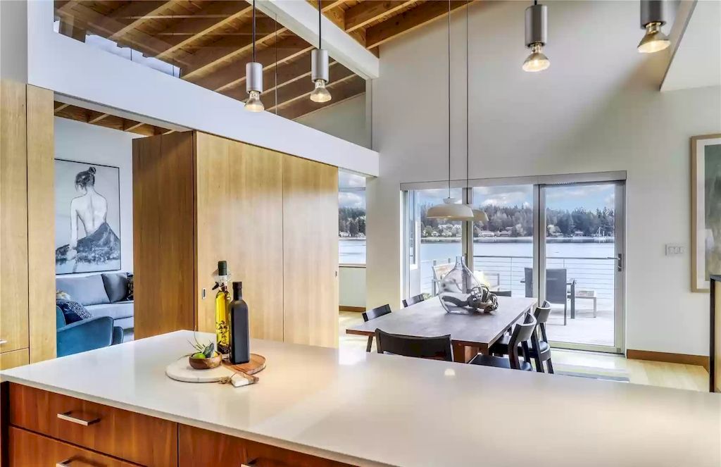 The Estate in Washington is a luxurious home newly refinished with bamboo floors and a combination of metal and green roofs now available for sale. This home located at 4000 Point White Drive NE, Bainbridge Island, Washington; offering 02 bedrooms and 03 bathrooms with 3,396 square feet of living spaces.