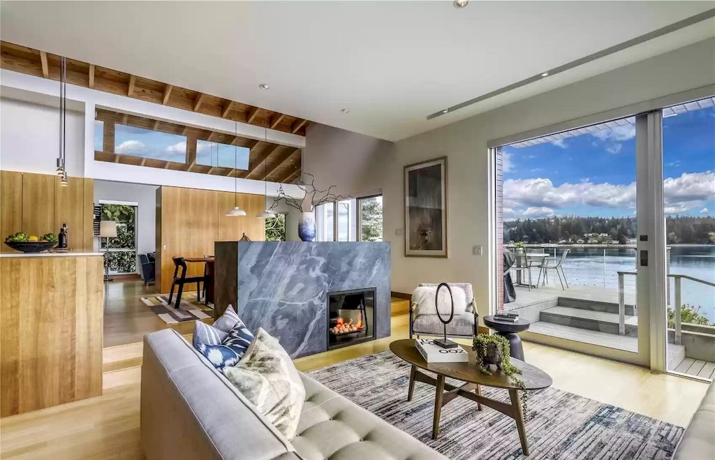 The Estate in Washington is a luxurious home newly refinished with bamboo floors and a combination of metal and green roofs now available for sale. This home located at 4000 Point White Drive NE, Bainbridge Island, Washington; offering 02 bedrooms and 03 bathrooms with 3,396 square feet of living spaces.
