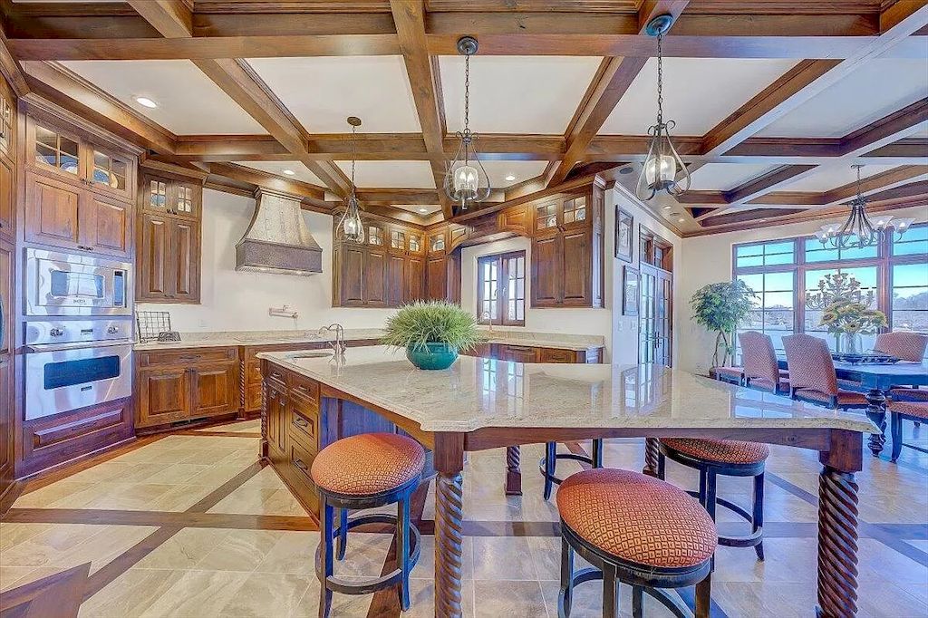 The Estate in Virginia is a luxurious home designed for impressive panoramic lake and mountains views from every corner now available for sale. This home located at 331 Blue Heron Dr, Wirtz, Virginia; offering 05 bedrooms and 05 bathrooms with 7,000 square feet of living spaces.
