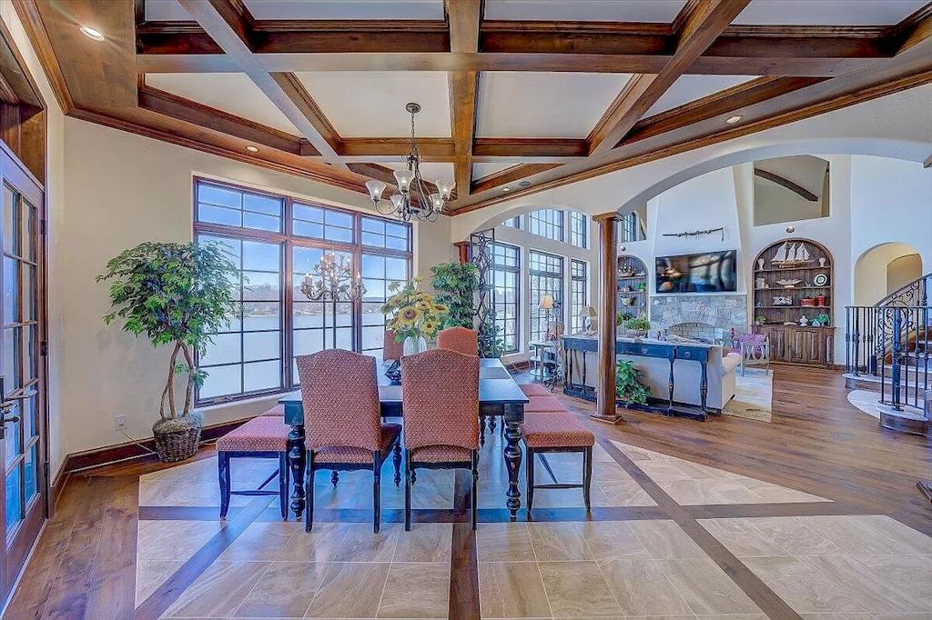 The Estate in Virginia is a luxurious home designed for impressive panoramic lake and mountains views from every corner now available for sale. This home located at 331 Blue Heron Dr, Wirtz, Virginia; offering 05 bedrooms and 05 bathrooms with 7,000 square feet of living spaces.