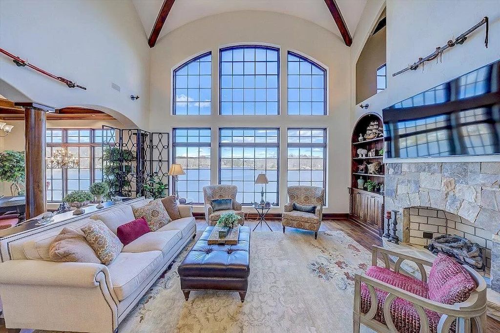 The Estate in Virginia is a luxurious home designed for impressive panoramic lake and mountains views from every corner now available for sale. This home located at 331 Blue Heron Dr, Wirtz, Virginia; offering 05 bedrooms and 05 bathrooms with 7,000 square feet of living spaces.