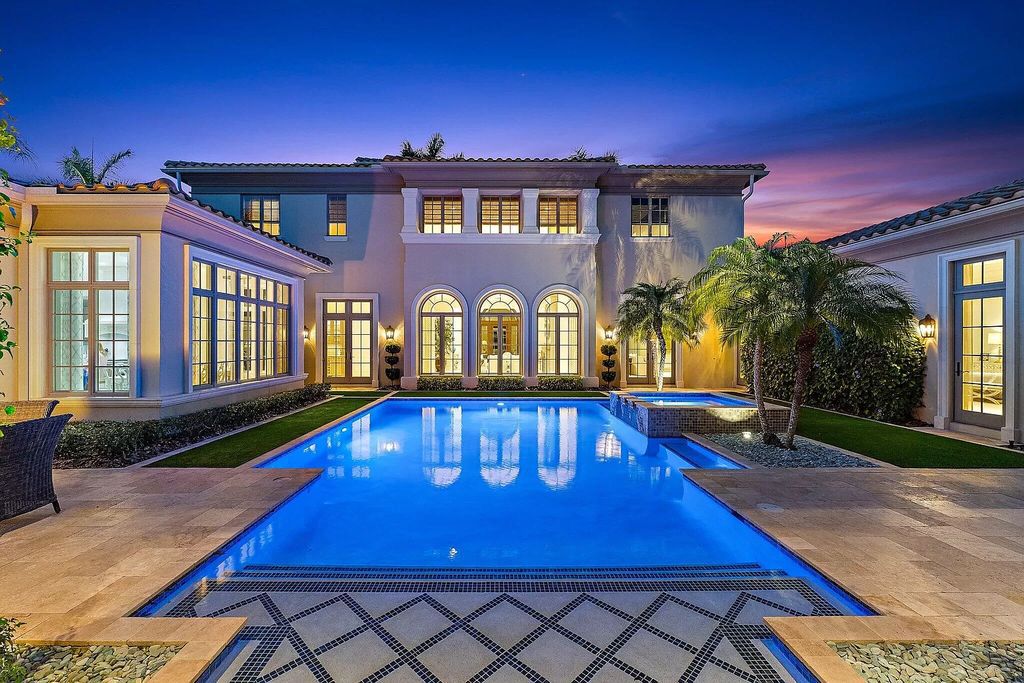 The Home in Palm Beach Gardens is a signature custom estate with amazing views and outdoor entertainment areas now available for sale. This house located at 11770 Calleta Ct, Palm Beach Gardens, Florida
