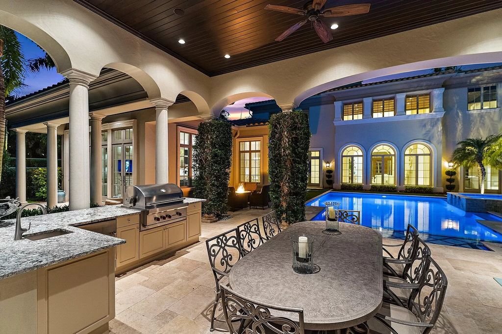 The Home in Palm Beach Gardens is a signature custom estate with amazing views and outdoor entertainment areas now available for sale. This house located at 11770 Calleta Ct, Palm Beach Gardens, Florida
