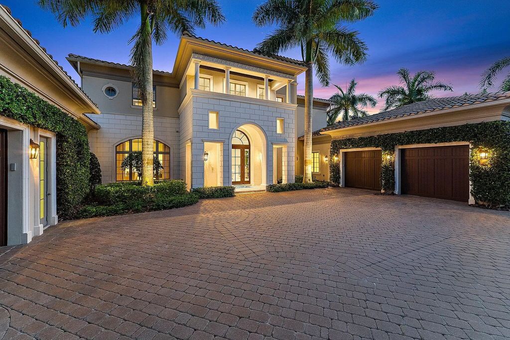 The Home in Palm Beach Gardens is a signature custom estate with amazing views and outdoor entertainment areas now available for sale. This house located at 11770 Calleta Ct, Palm Beach Gardens, Florida