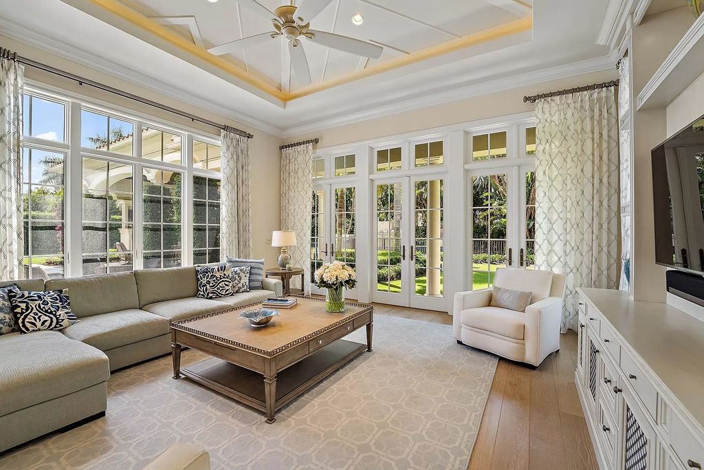 The Home in Palm Beach Gardens is a signature custom estate with amazing views and outdoor entertainment areas now available for sale. This house located at 11770 Calleta Ct, Palm Beach Gardens, Florida