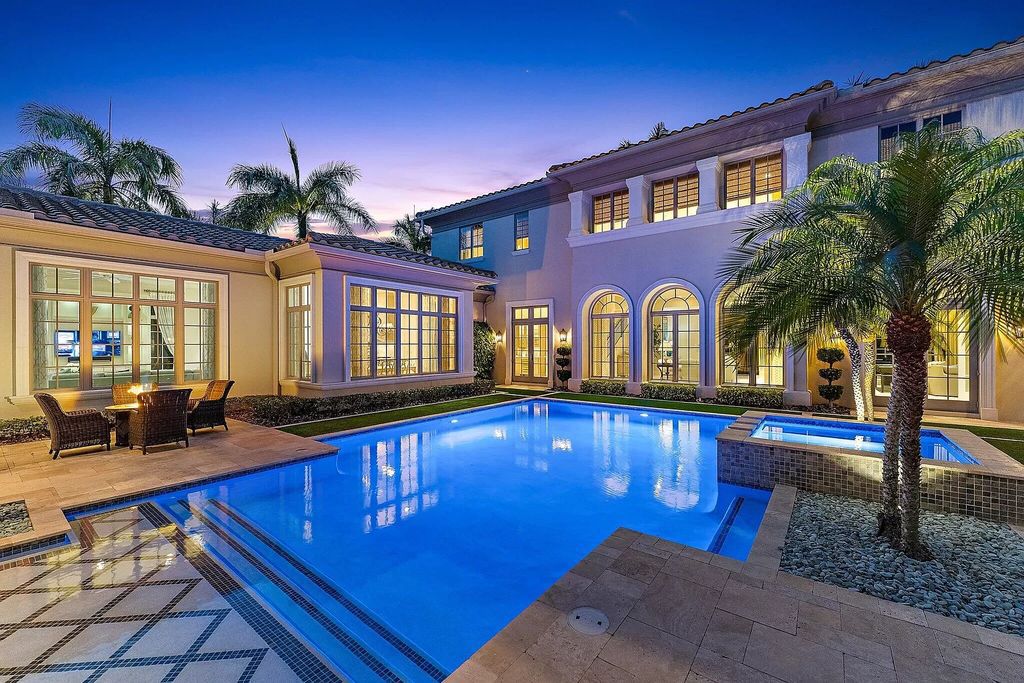 The Home in Palm Beach Gardens is a signature custom estate with amazing views and outdoor entertainment areas now available for sale. This house located at 11770 Calleta Ct, Palm Beach Gardens, Florida