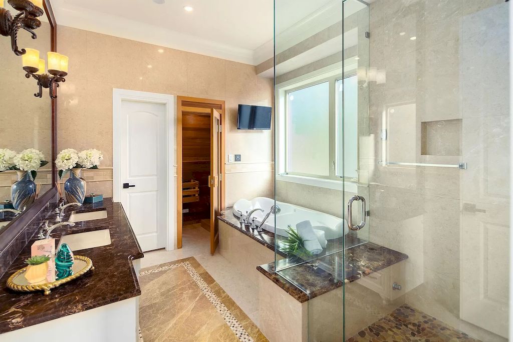 The House in Richmond has spacious living spaces and top line of workmanship and materials, now available for sale. This home located at 7980 Goldstream Pl, Richmond, BC V7A 1L7, Canada