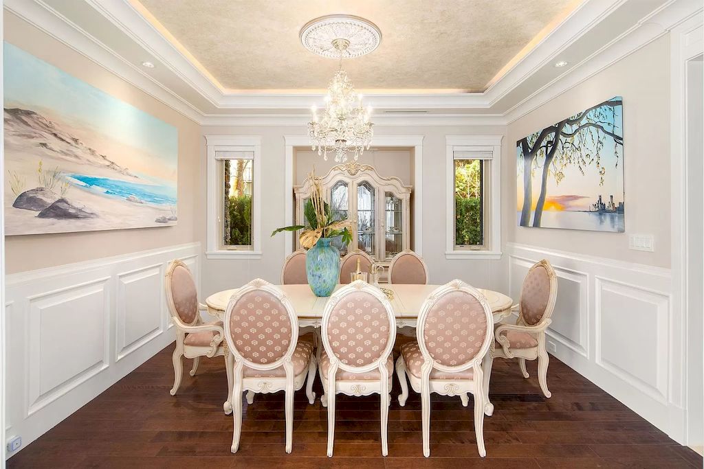The House in Richmond has spacious living spaces and top line of workmanship and materials, now available for sale. This home located at 7980 Goldstream Pl, Richmond, BC V7A 1L7, Canada