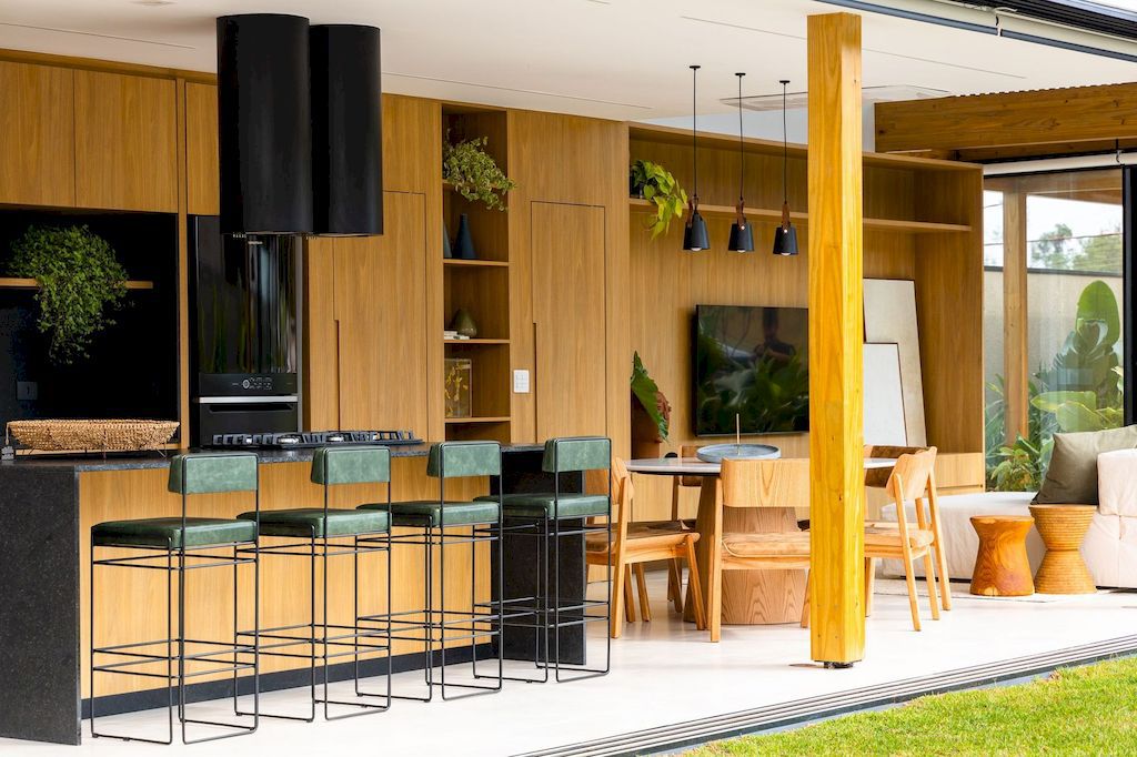Anima House Unique Design with Wooden System by 24 7 Arquitetura 16