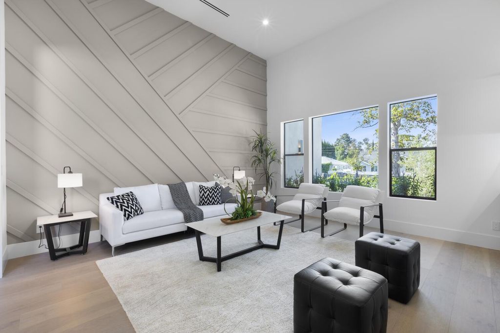 The Home in Encino is a brilliantly designed contemporary residence offers warm, indoor outdoor living with luxurious finishes now available for sale. This home located at 16706 Magnolia, Encino, California
