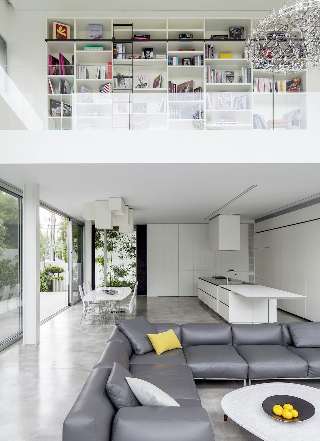 Concrete Cut house a Home of Concrete and Glass by Pitsou Kedem 11