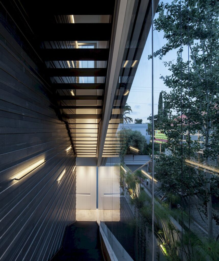Concrete Cut house a Home of Concrete and Glass by Pitsou Kedem 24