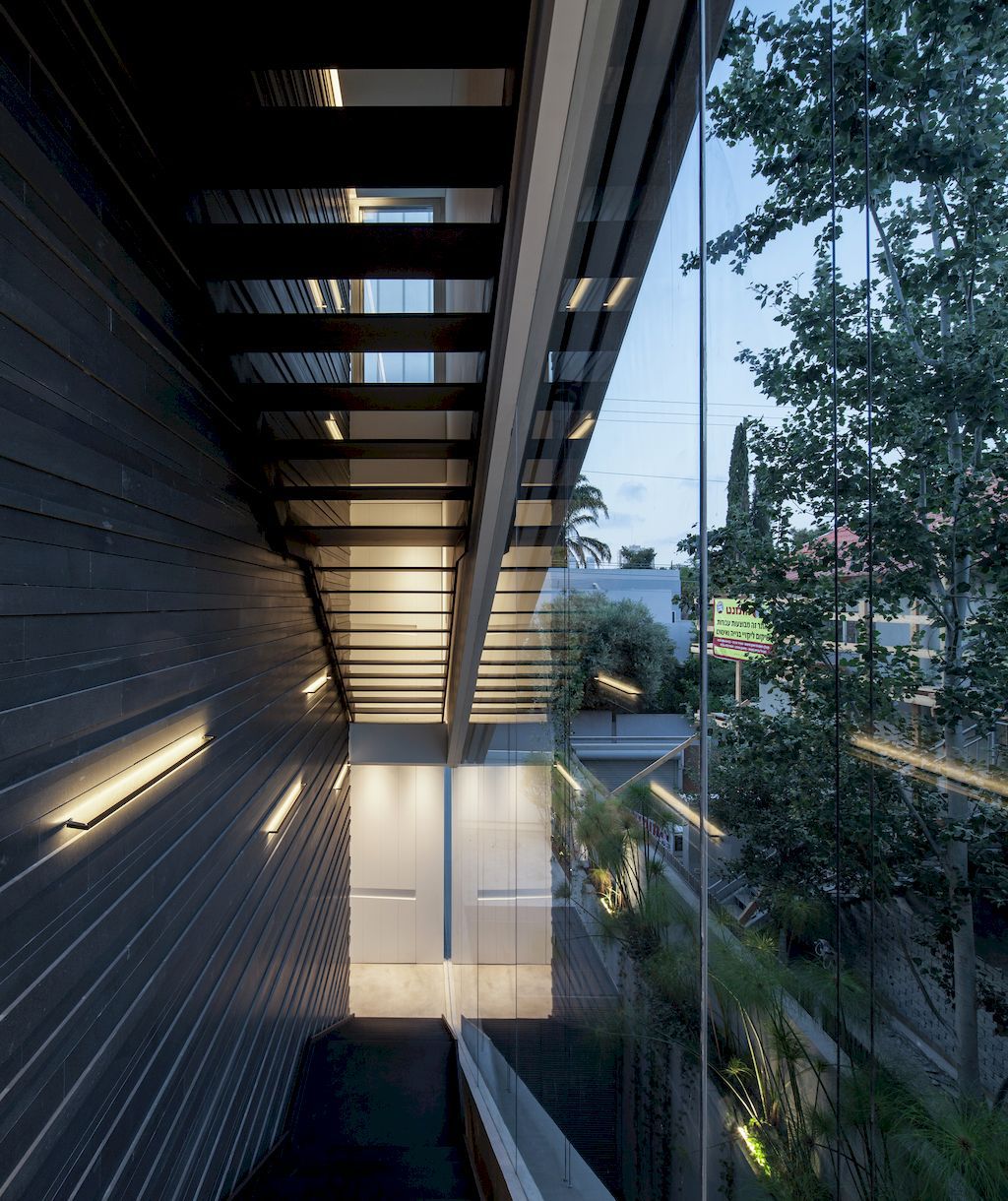 Concrete Cut house a Home of Concrete and Glass by Pitsou Kedem 24