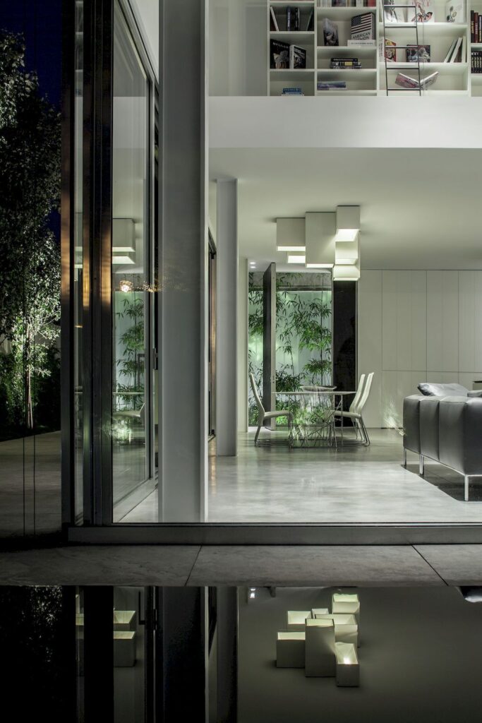 Concrete Cut house a Home of Concrete and Glass by Pitsou Kedem 29