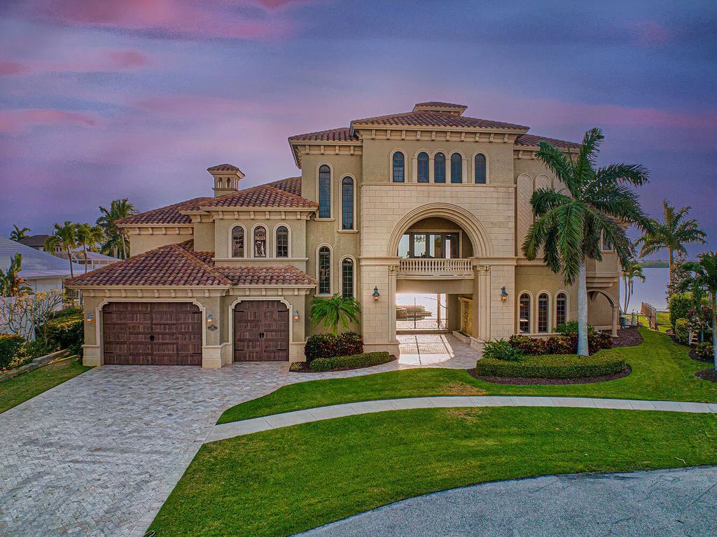 The Villa in Marco Island is a Mediterranean estate on a key lot offering direct access, with western exposure for spectacular sunsets now available for sale. This home located at 950 Giralda Ct, Marco Island, Florida