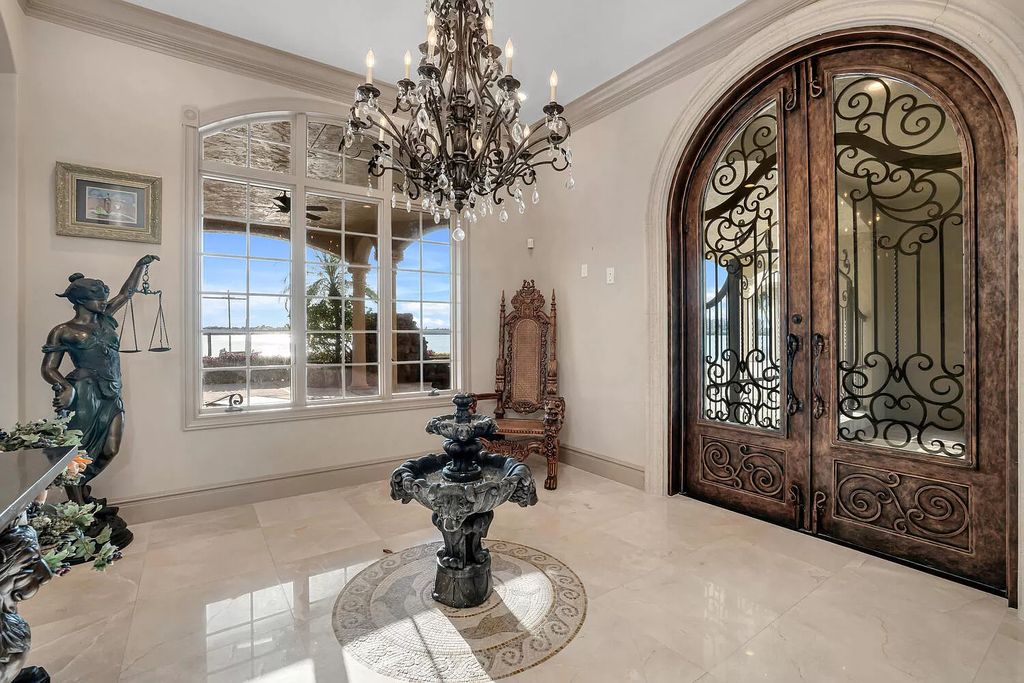 The Villa in Marco Island is a Mediterranean estate on a key lot offering direct access, with western exposure for spectacular sunsets now available for sale. This home located at 950 Giralda Ct, Marco Island, Florida