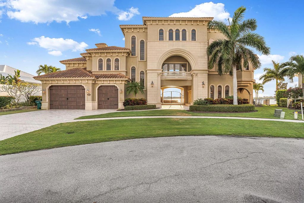 The Villa in Marco Island is a Mediterranean estate on a key lot offering direct access, with western exposure for spectacular sunsets now available for sale. This home located at 950 Giralda Ct, Marco Island, Florida