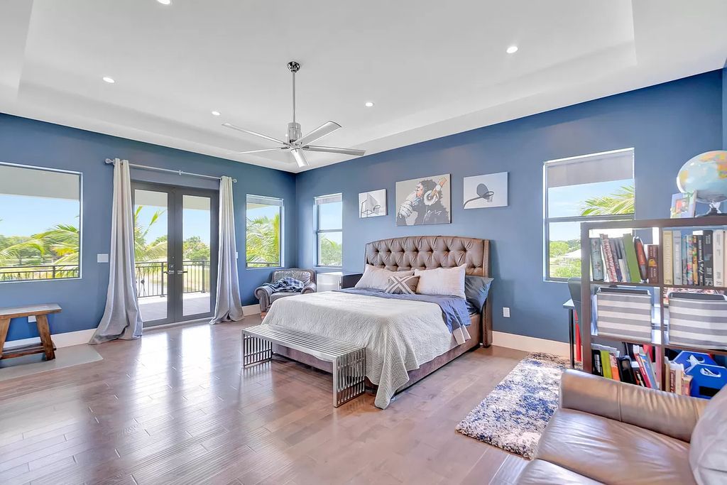 The Home in Delray Beach is a New custom furnished luxury estate situated on 2 acres of land with one of the best lake front lots now available for sale. This home located at 10540 El Paraiso Pl, Delray Beach, Florida