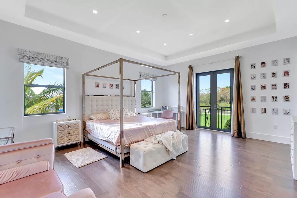 The Home in Delray Beach is a New custom furnished luxury estate situated on 2 acres of land with one of the best lake front lots now available for sale. This home located at 10540 El Paraiso Pl, Delray Beach, Florida