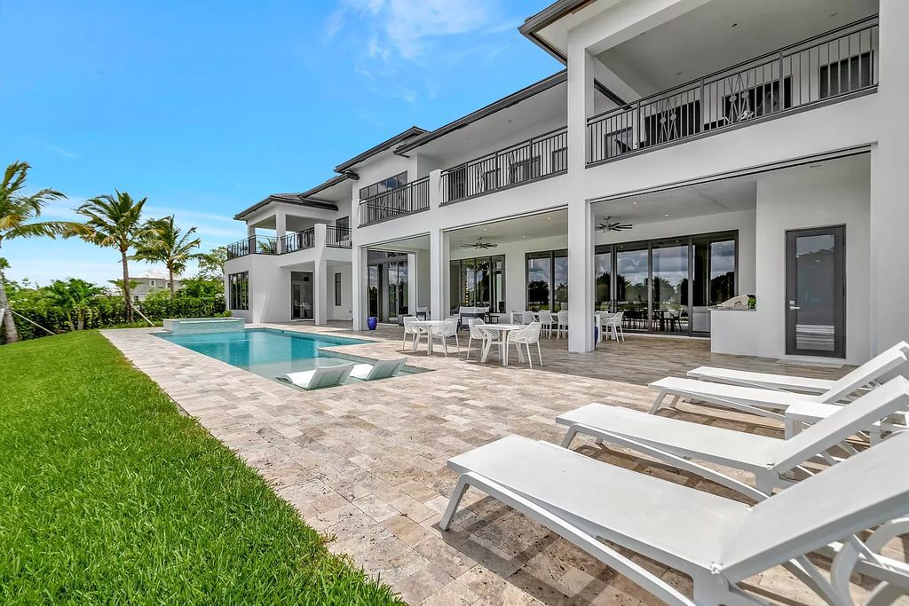 The Home in Delray Beach is a New custom furnished luxury estate situated on 2 acres of land with one of the best lake front lots now available for sale. This home located at 10540 El Paraiso Pl, Delray Beach, Florida