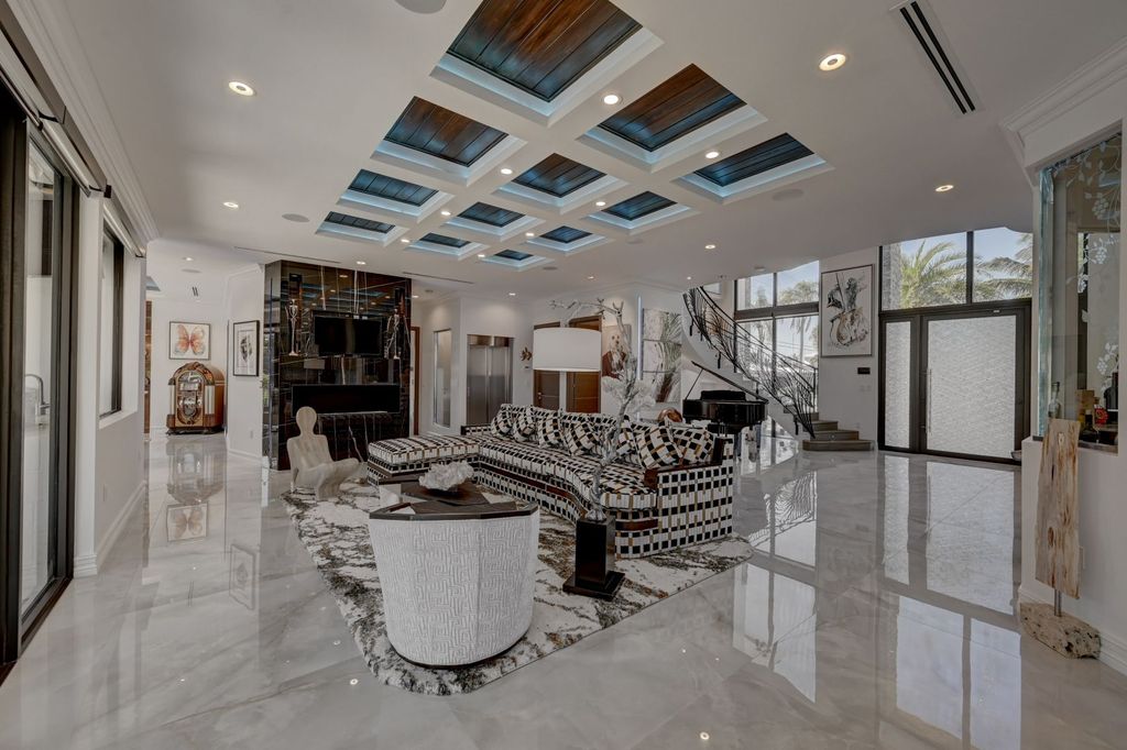 The Home in Boca Raton is a new waterfront home on the edge of the intracoastal with highest level of Furniture and art work now available for sale. This home located at 2900 NE 8th Ave, Boca Raton, Florida
