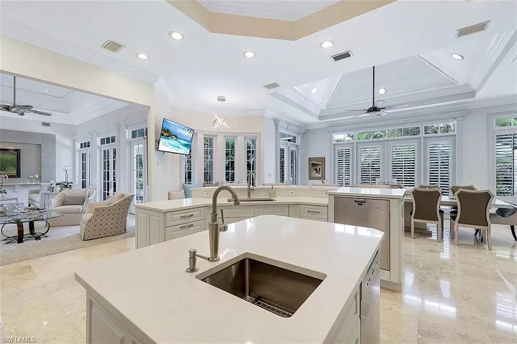 The Home in Naples is a newly renovated estate surrounded by lush tropical landscaping in the quintessential Naples neighborhood of Coquina Sands now available for sale. This home located at 1675 Murex Ln, Naples, Florida