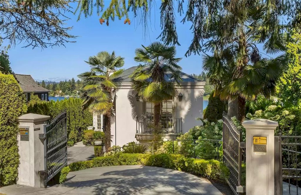 The Estate in Washington is a luxurious home with the hallmarks of grace, grandeur and privacy now available for sale. This home located at 3602 Evergreen Point Road, Medina, Washington; offering 04 bedrooms and 06 bathrooms with 6,520 square feet of living spaces.