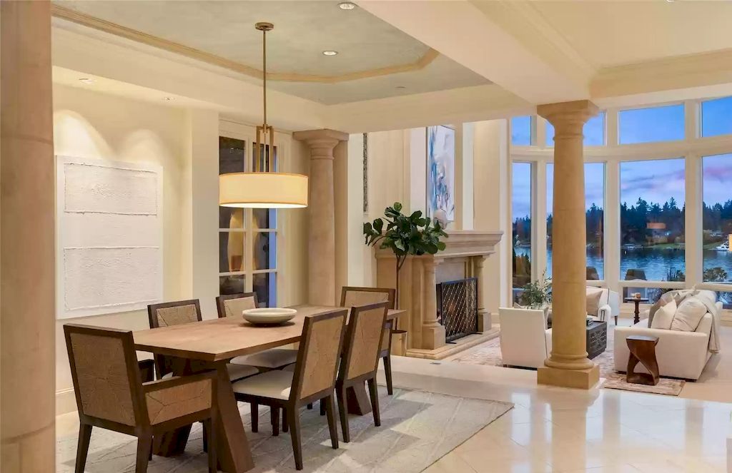 The Estate in Washington is a luxurious home with the hallmarks of grace, grandeur and privacy now available for sale. This home located at 3602 Evergreen Point Road, Medina, Washington; offering 04 bedrooms and 06 bathrooms with 6,520 square feet of living spaces.