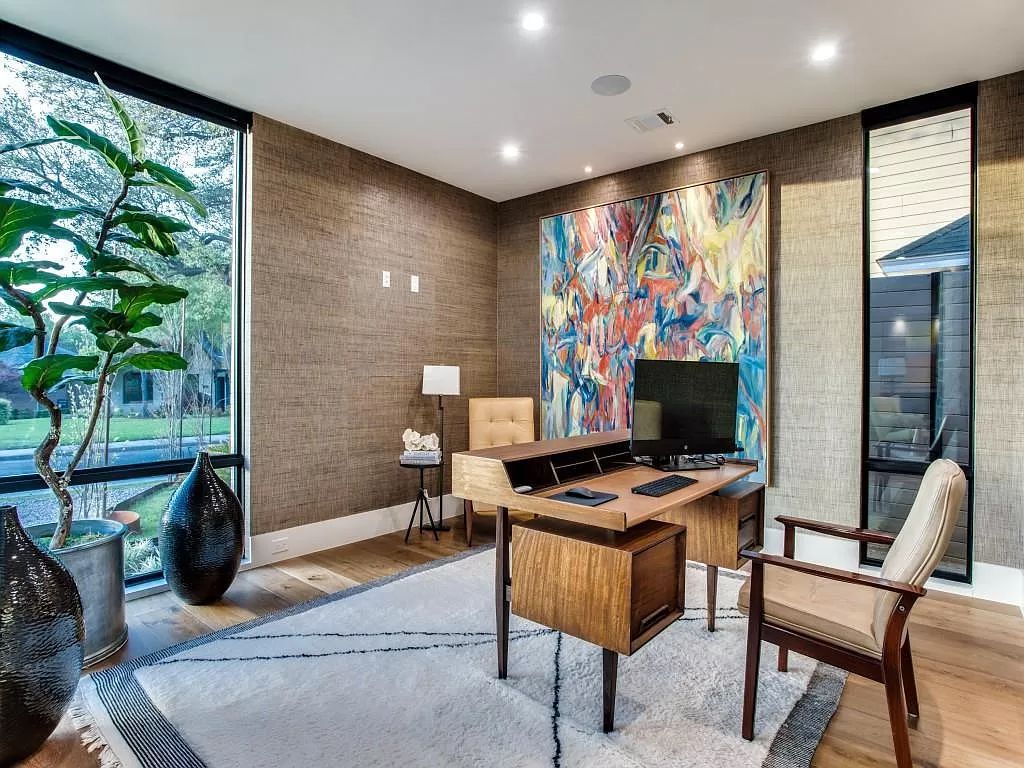 The Home in Dallas is a modern masterpiece features high-end luxury design and custom details including custom dry stacked stone, custom metal gutters, metal roof now available for sale. This home located at 5736 Stonegate Rd, Dallas, Texas